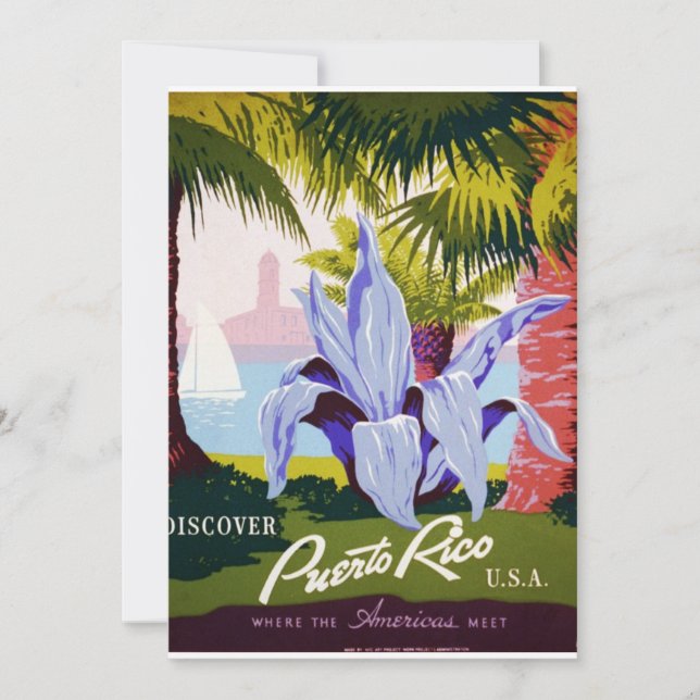 Carte Découvrez Porto Rico (Devant)