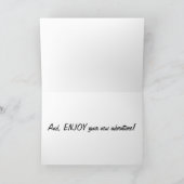 CARTE DÉCOUVREZ VOTRE NOUVELLE AVENTURE (Intérieur)