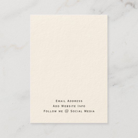 Carte d'écran à oreille simple et élégante (Dos)