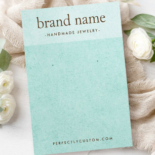 Carte d'écran d'oreille à texture bleu clair aqua