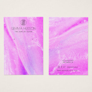 Carte d'écran d'oreille Abstraite rose et violette