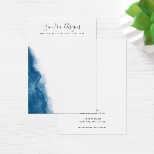 Carte d'écran d'oreille bleu foncé (Bureau)