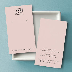 Carte d'écran d'oreille couleur rose vierge
