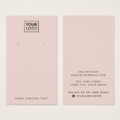 Carte d'écran d'oreille couleur rose vierge (Devant & derrière)