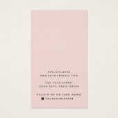 Carte d'écran d'oreille couleur rose vierge (Dos)