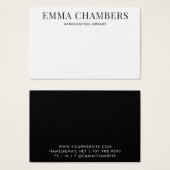 Carte d'écran d'oreille en noir blanc (Devant & derrière)