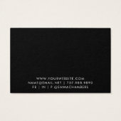 Carte d'écran d'oreille en noir blanc (Dos)