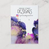 Carte d'écran d'oreille en or rose Aquarelle (Devant)