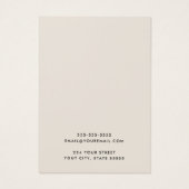 Carte d'écran d'oreille légère moderne (Dos)