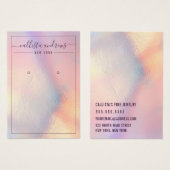 Carte d'écran d'oreille moderne Peach Iridescente (Devant & derrière)