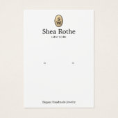 Carte d'écran d'oreille pour monogramme d'or class (Devant)