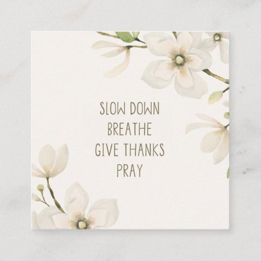 Carte d'écriture (Dos)