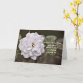 Carte d'écriture d'amour Rose blanche (Fleur jaune)