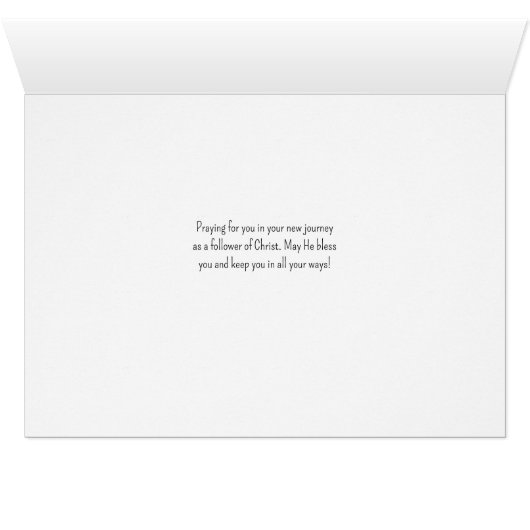 Carte d'écriture de papillon chrétien (Intérieur Horizontal (Bas))