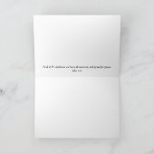 Carte d'écriture des tulipes blanches John 1:16 (Intérieur)