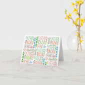 Carte d'écriture fête des pères (Fleur jaune)