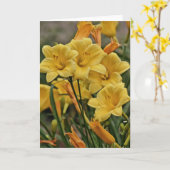 Carte d'écriture Gold Lily Psaume 119:127 (Fleur jaune)