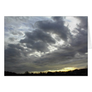 Carte d'écriture - Nuages foncés, Psaume 36:5
