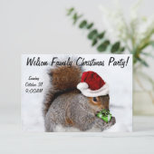 Carte d'écureuil de Noël (Debout devant)
