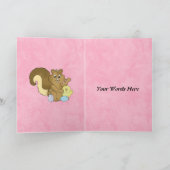 Carte d'écureuil de Pâques (Intérieur)