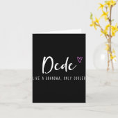 Carte Dede comme une grand-mère mais en plus cool pour l (Fleur jaune)