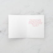 Carte Dédicace du bébé (Intérieur)