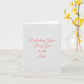 Carte Dédicace du bébé (Fleur jaune)