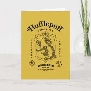 Carte Dédicace HUFFLEPUFF™ Patience Loyauté Blason