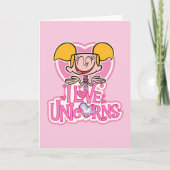 Carte Dee Dee - I Love Unicorns (Devant)