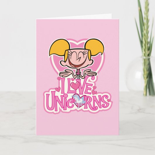 Carte Dee Dee - I Love Unicorns (Devant)