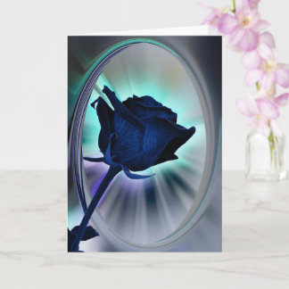 Carte Deep blue rose