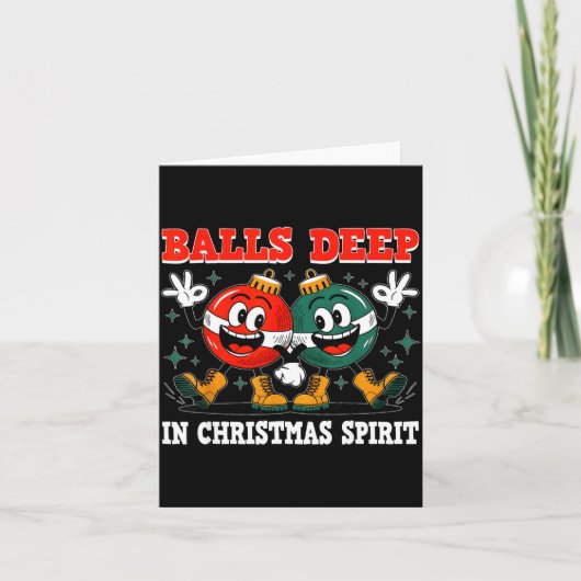Carte Deep In Christmas Srit Christmas Humorous Festive (Devant)