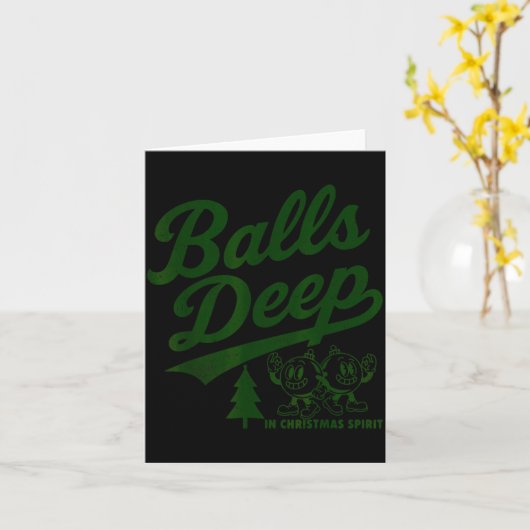 Carte Deep In Christmas Srit Funny Adult Christmas Tee (Fleur jaune)