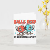 Carte Deep In Christmas Srit Funny Christmas Saying (Fleur jaune)