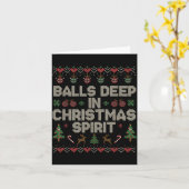 Carte Deep In The Christmas Srit Couple Matching Christm (Fleur jaune)