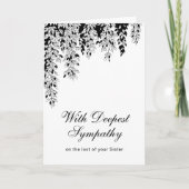 Carte Deepest Sympathy Silver Birch Tree Branch  (Devant)