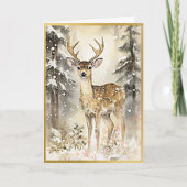 Carte Deer de bois opulent (Devant)