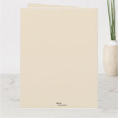 Carte Deer et Holly Happy Holidays (Dos)