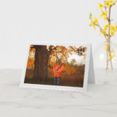 Carte Deer Hunter pour anniversaire (Fleur jaune)