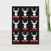 Carte Deer Hunting Gift Hunter Of All Santa's Reindeer (Devant)