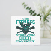 Carte Deer In My Freezer - amateur de chasse (Debout devant)