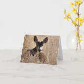 Carte Deer Note (Fleur jaune)