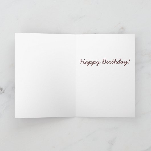 Carte Deer Pun Joyeux anniversaire (Intérieur)