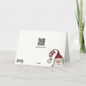 Carte Deerwood Christmas Deer Rustic Inspirivity (Dos)