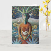 Carte Déesse (Fleur jaune)