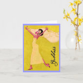 Carte "Déesse" africaine-américaine (Fleur jaune)