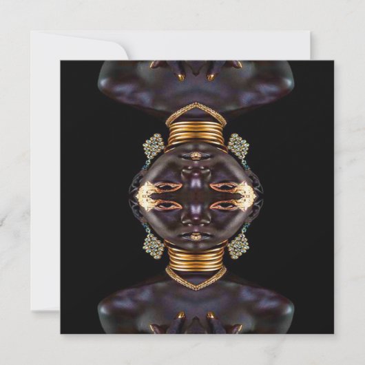 Carte Déesse africaine Faux (Devant)