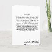 Carte Déesse d'anniversaire (Dos)