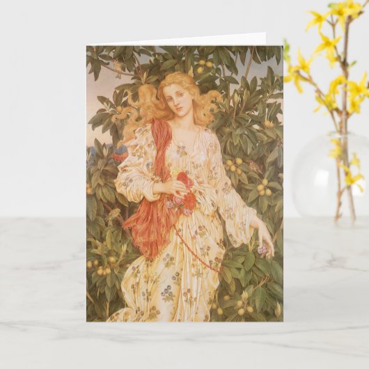 Carte Déesse des fleurs, Flora de Morgan (Fleur jaune)