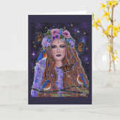 Carte Déesse du Persephone par Renee L Lavoie (Fleur jaune)